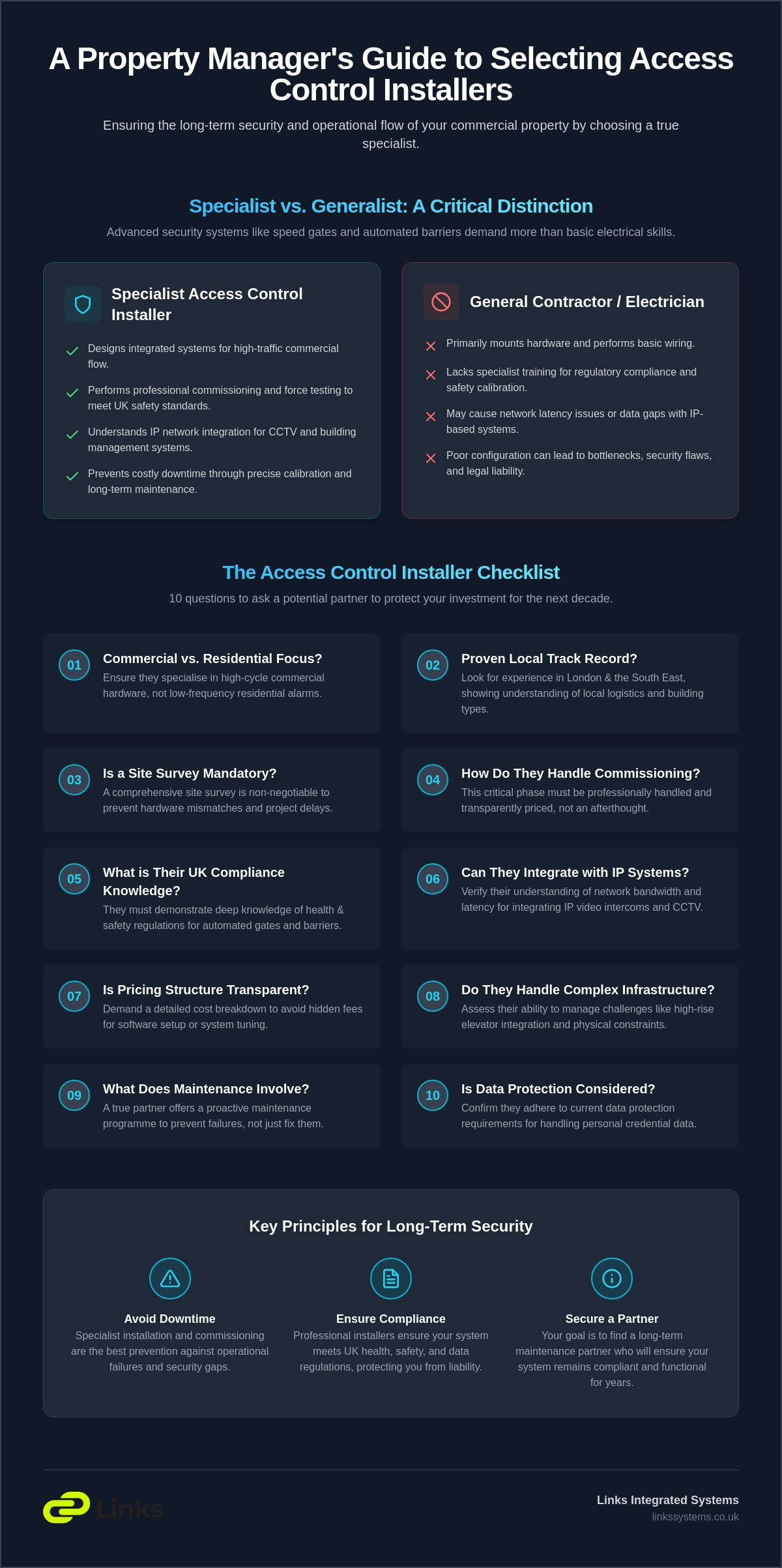Access Control Installers: A Professional Checklist for Commercial Property Managers