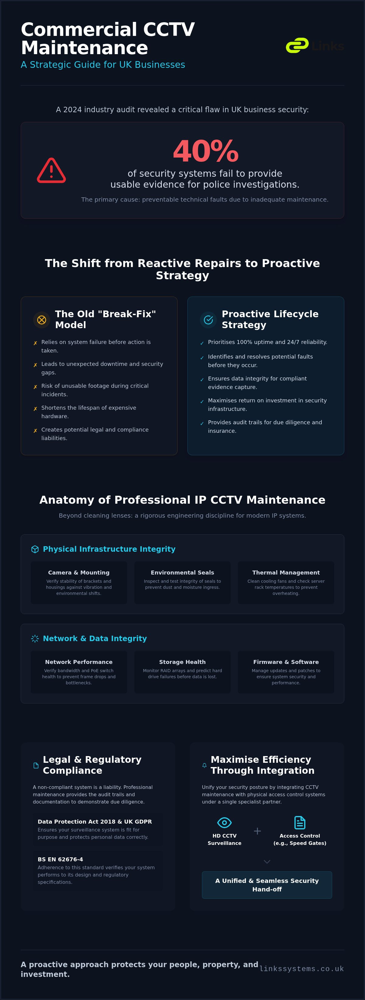 Commercial CCTV Maintenance London: The Professional Specification Guide for 2026