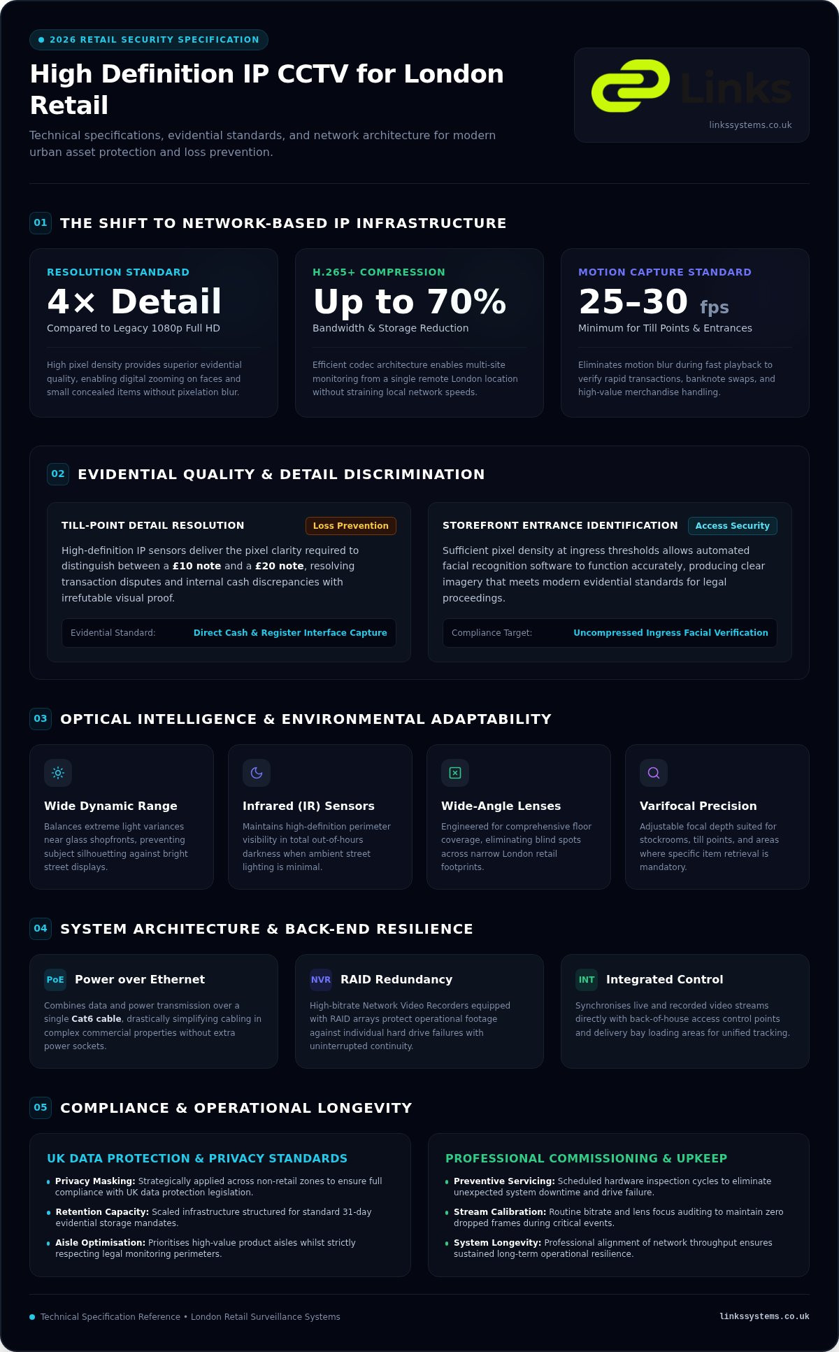 HD CCTV for Retail London: 2026 Specification Guide