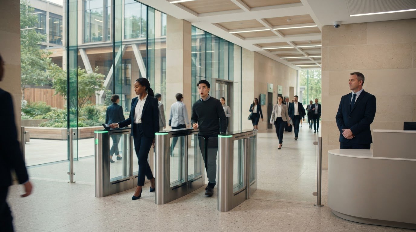 Preventing tailgating in Hertfordshire offices with safer entry systems